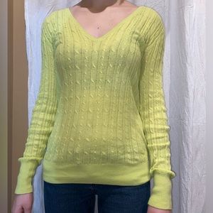 Vintage Y2K yellow knited long sleeve